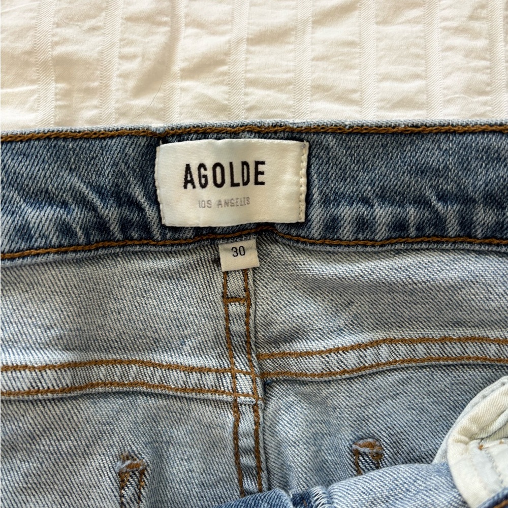 Agolde Blue Jeans with Classic Denim Construction